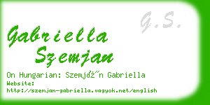 gabriella szemjan business card
